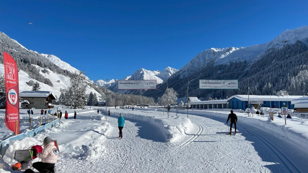 Ferienwohnung Mit Idyllischer Aussicht Klosters Bagian luar foto